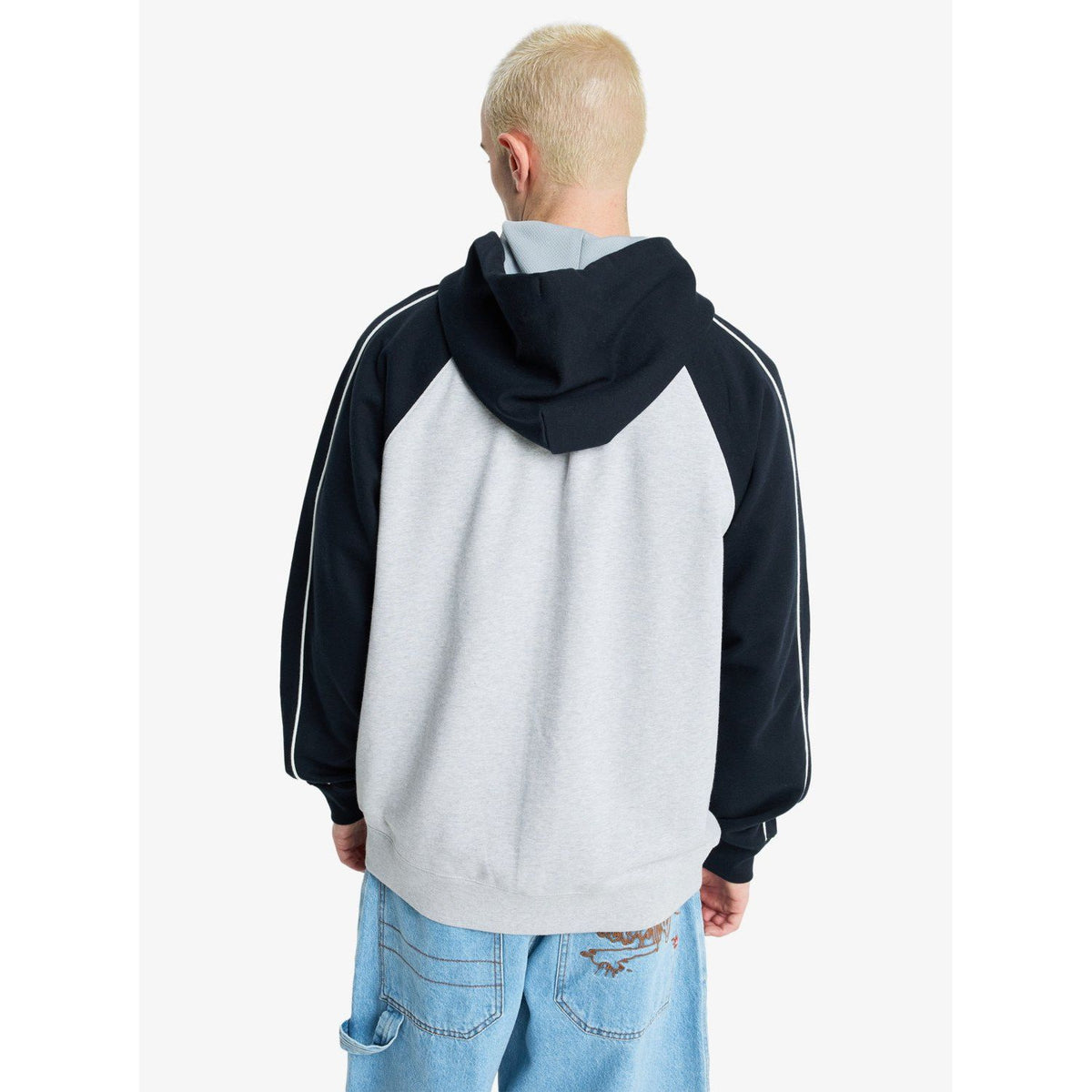 YG Operator Zip Hood Light Grey Heather Bild 2