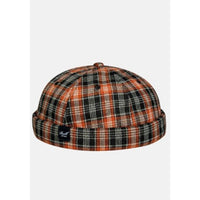 Docker Cap Brown Plaid Bild 1