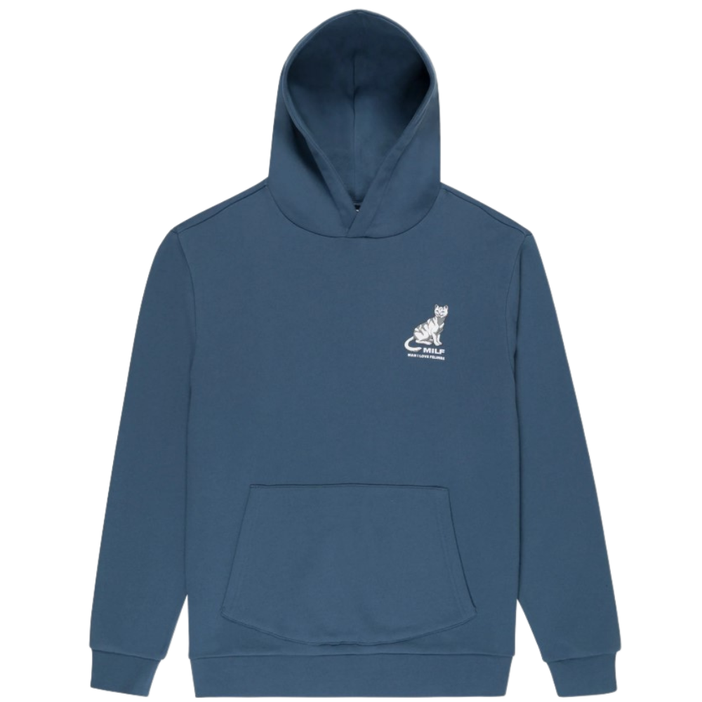 MAN I LOVE FELINES HOODIE STORM BLUE Bild 1