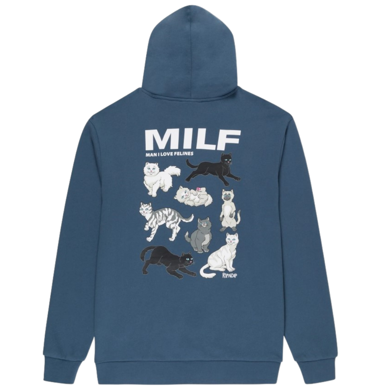 MAN I LOVE FELINES HOODIE STORM BLUE Bild 2