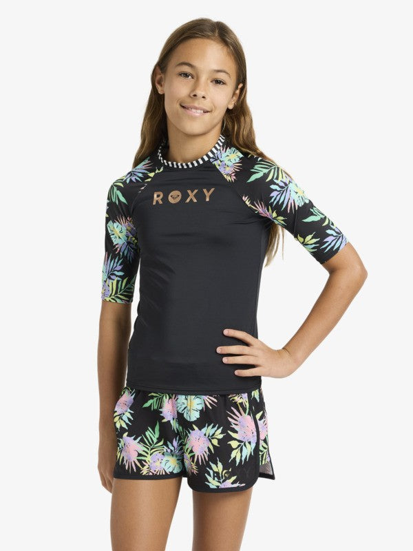 Roxy Active RG SS Lycra Anthracite Aquarella Bild 1