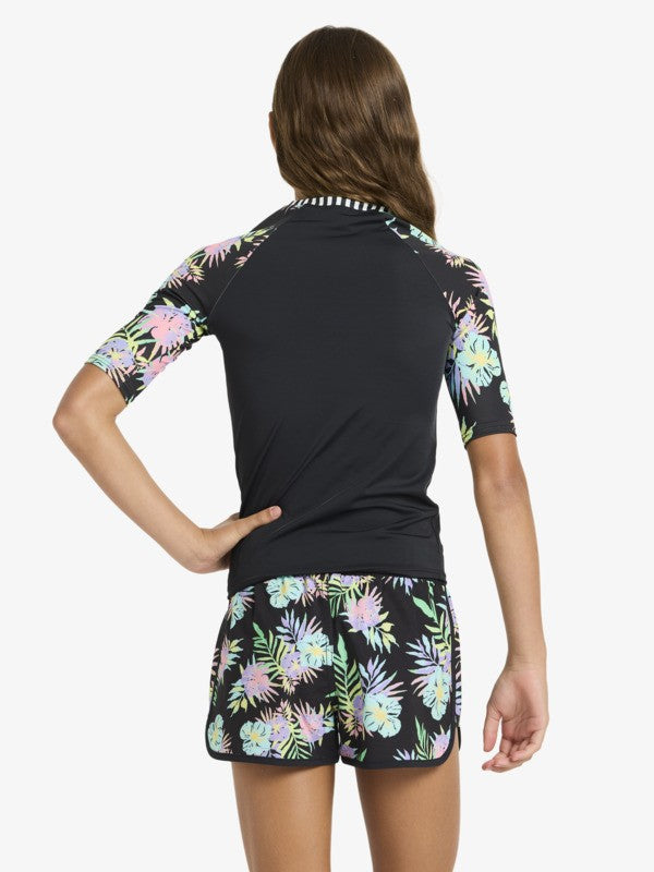 Roxy Active RG SS Lycra Anthracite Aquarella Bild 2