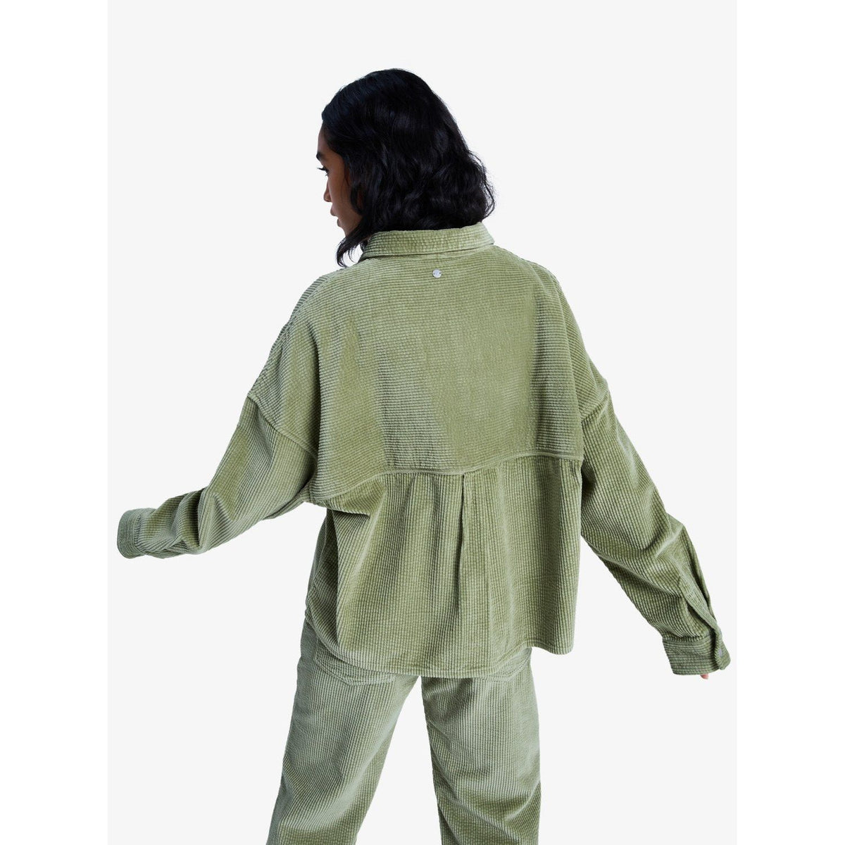 Chilled Out Washed Cord Oil Green Bild 2