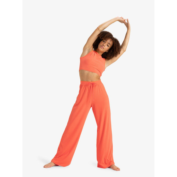 Rib Wide Leg P Emberglow Bild 1