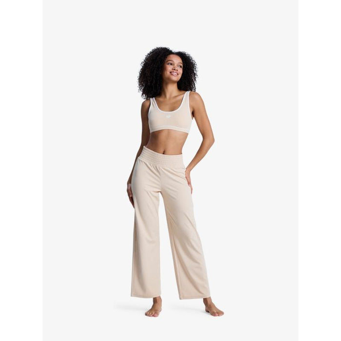 Rise & Vibe Rib Smoked Pants Pebble Bild 1
