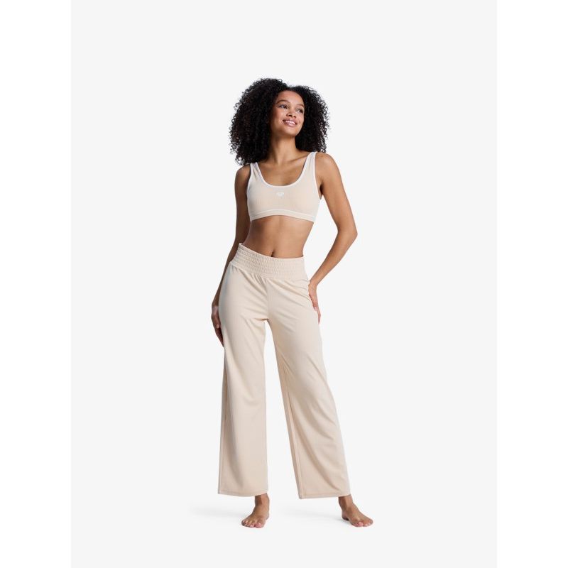 Rise & Vibe Rib Smoked Pants Pebble Bild 1