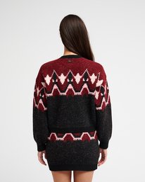 Fairisle Cardigan Washed Black Bild 2