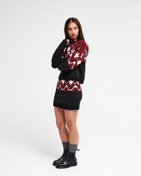 Fairisle Cardigan Washed Black Bild 3