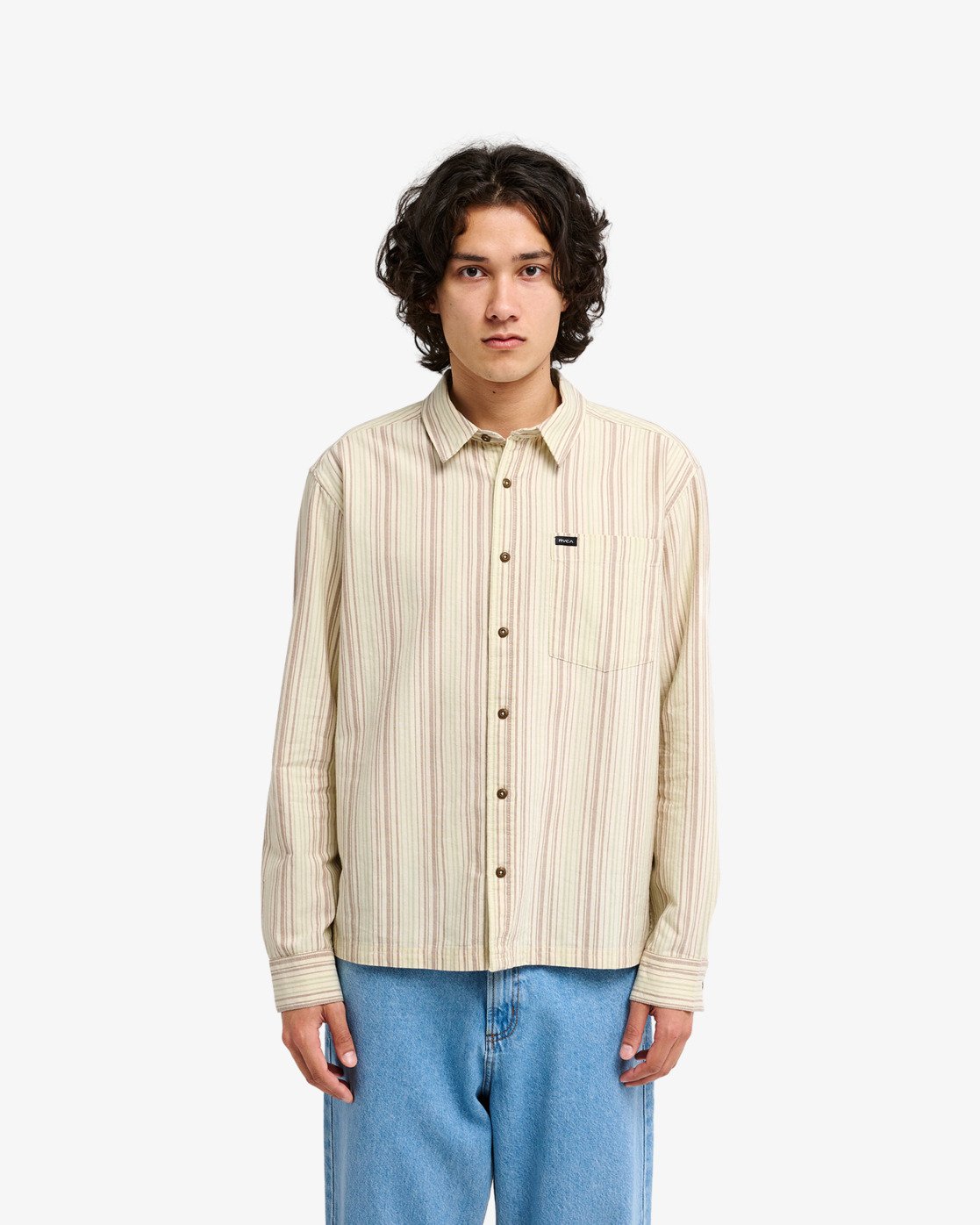 Harry Stripe Shirt Khaki Bild 1