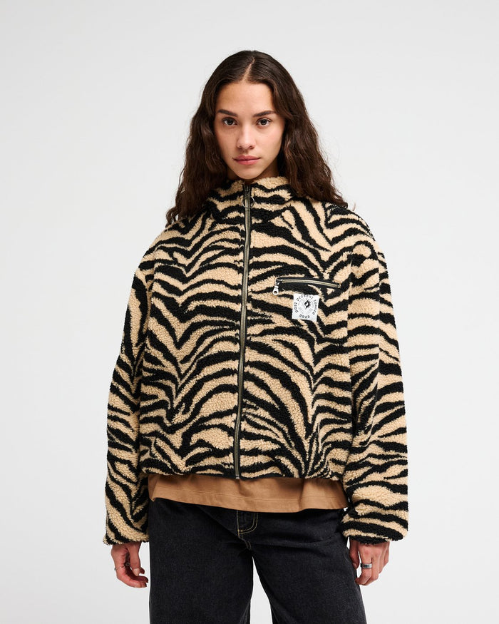 Oh Hush Sherpa Jacket Khaki Bild 1