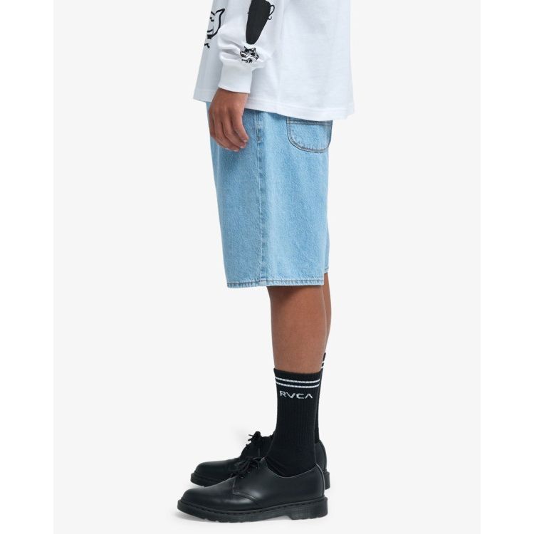 Skate Denim Short Bleach Wash Bild 3