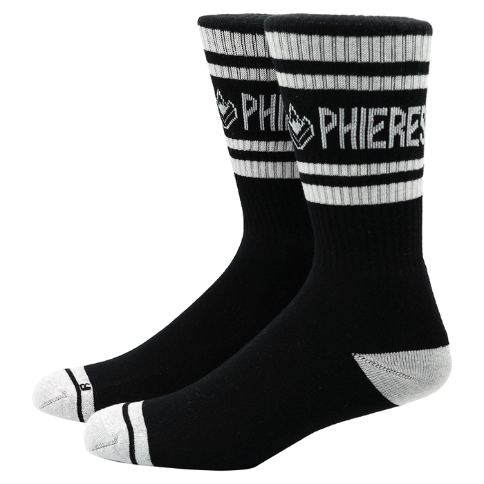 Doubleph Sock - Phieres - White Black - Socken