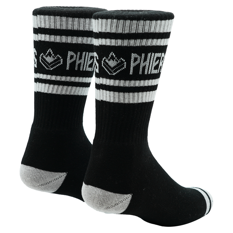 Doubleph Sock - Phieres - White Black - Socken