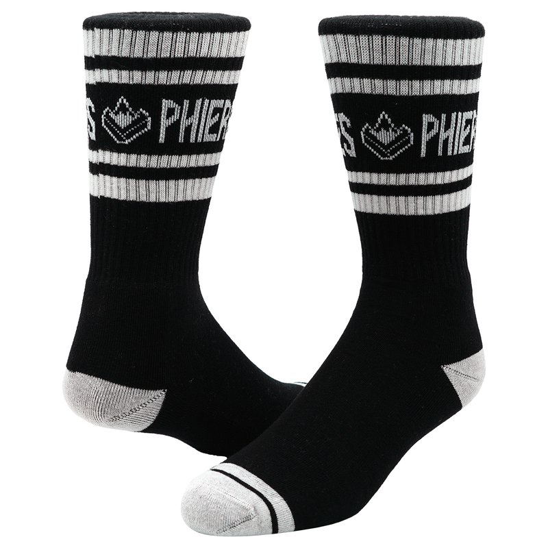 Doubleph Sock - Phieres - White Black - Socken