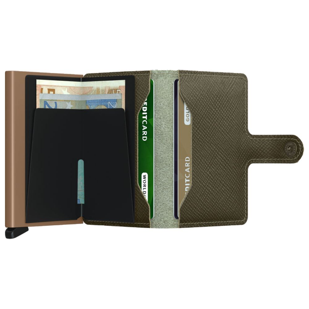 Miniwallet Saffiano Olive Bild 4