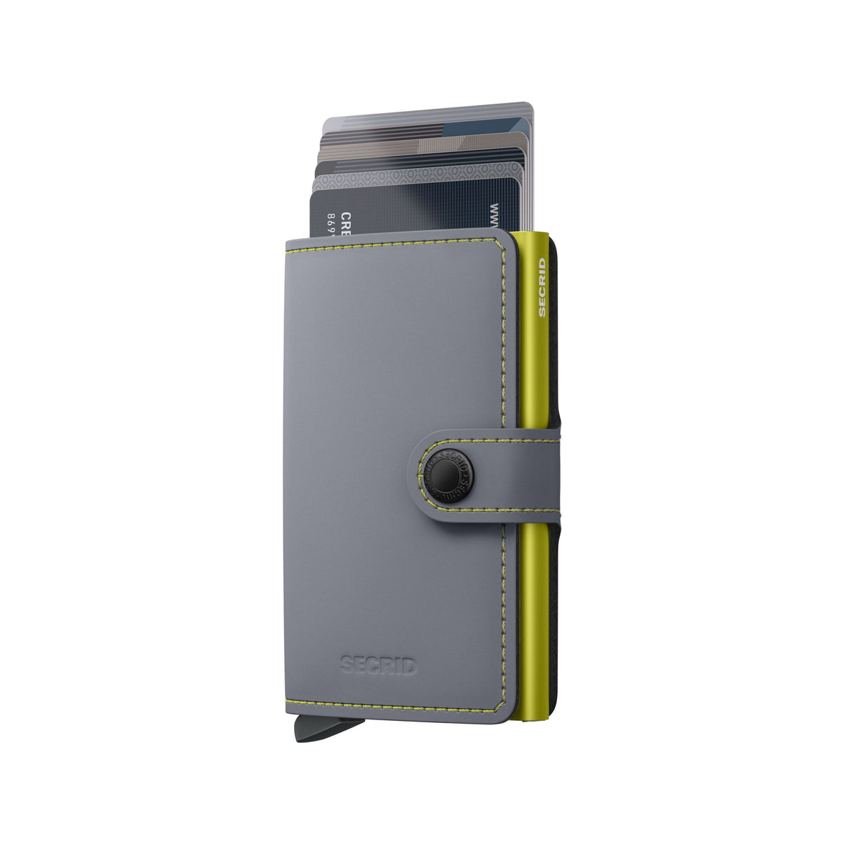 Miniwallet Matte Grey & Lime Bild 2