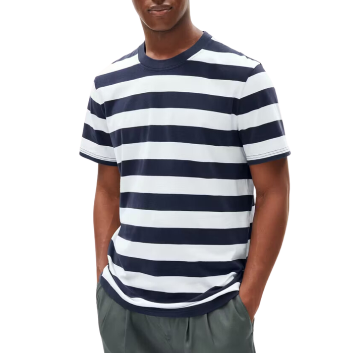 BAHAAR STRIPES night sky-white Bild 2