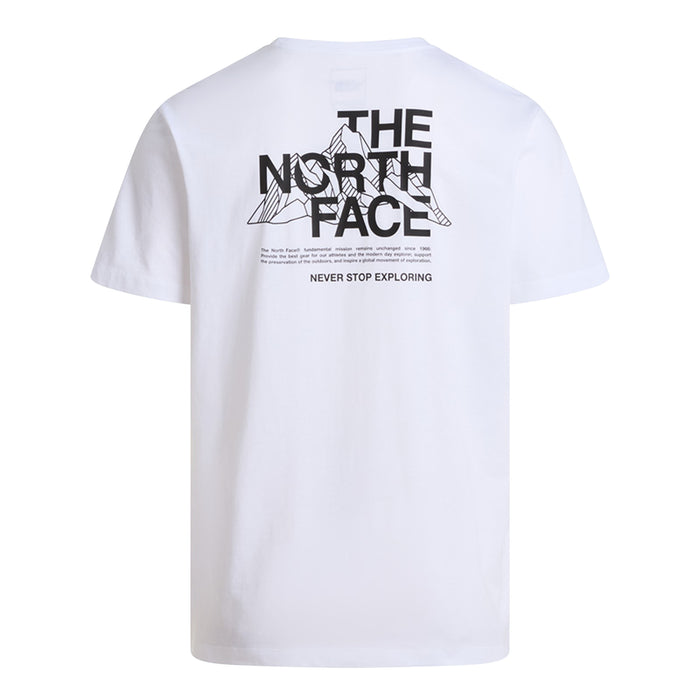 M Mountain Sketch Regular Short Sle TNF White Bild 2