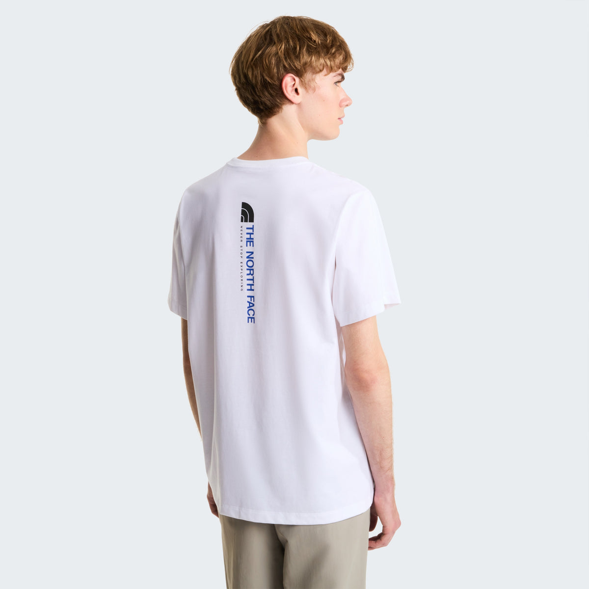 M Vertical Regular Short Sleeve Tee TNF White Bild 3