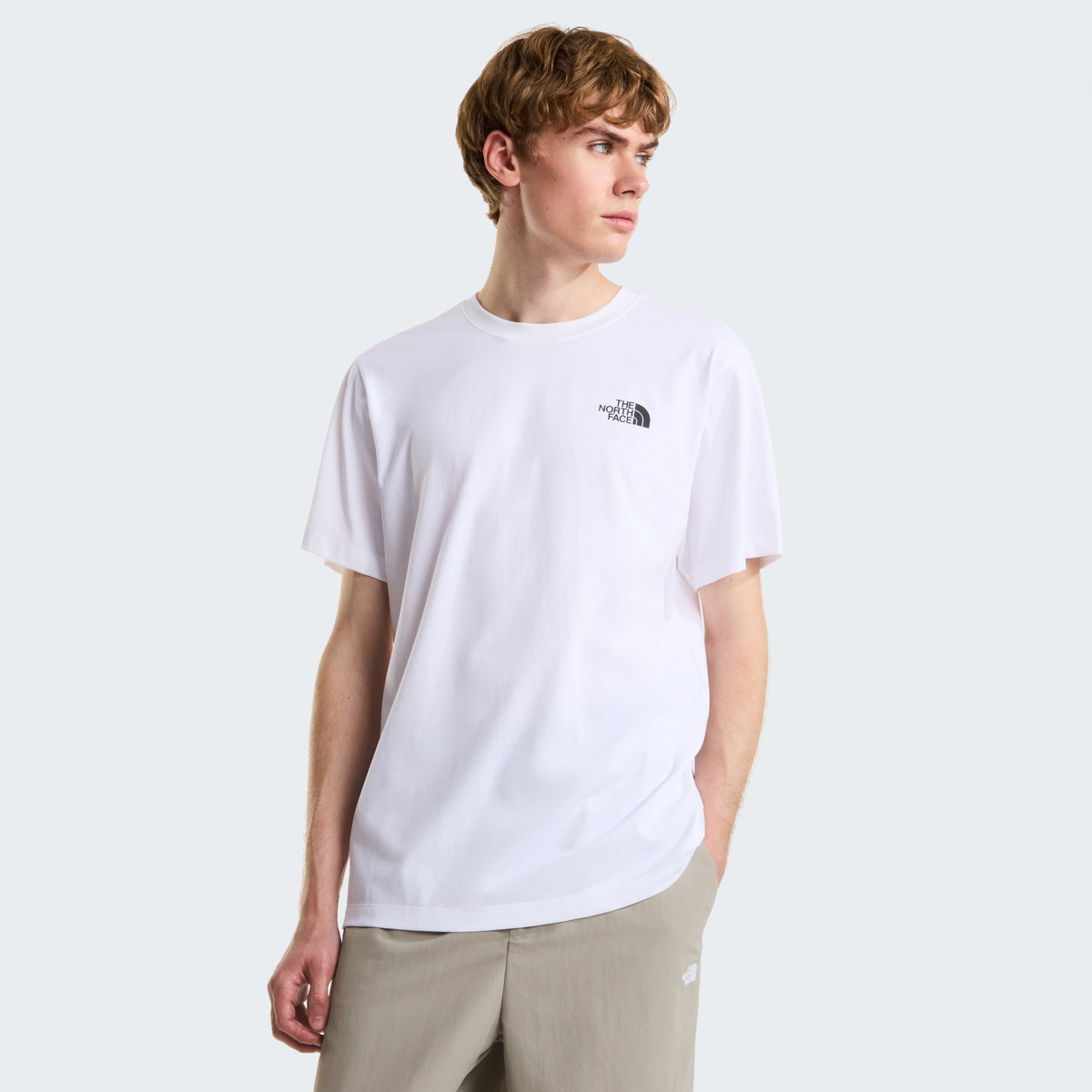 M Vertical Regular Short Sleeve Tee TNF White Bild 4
