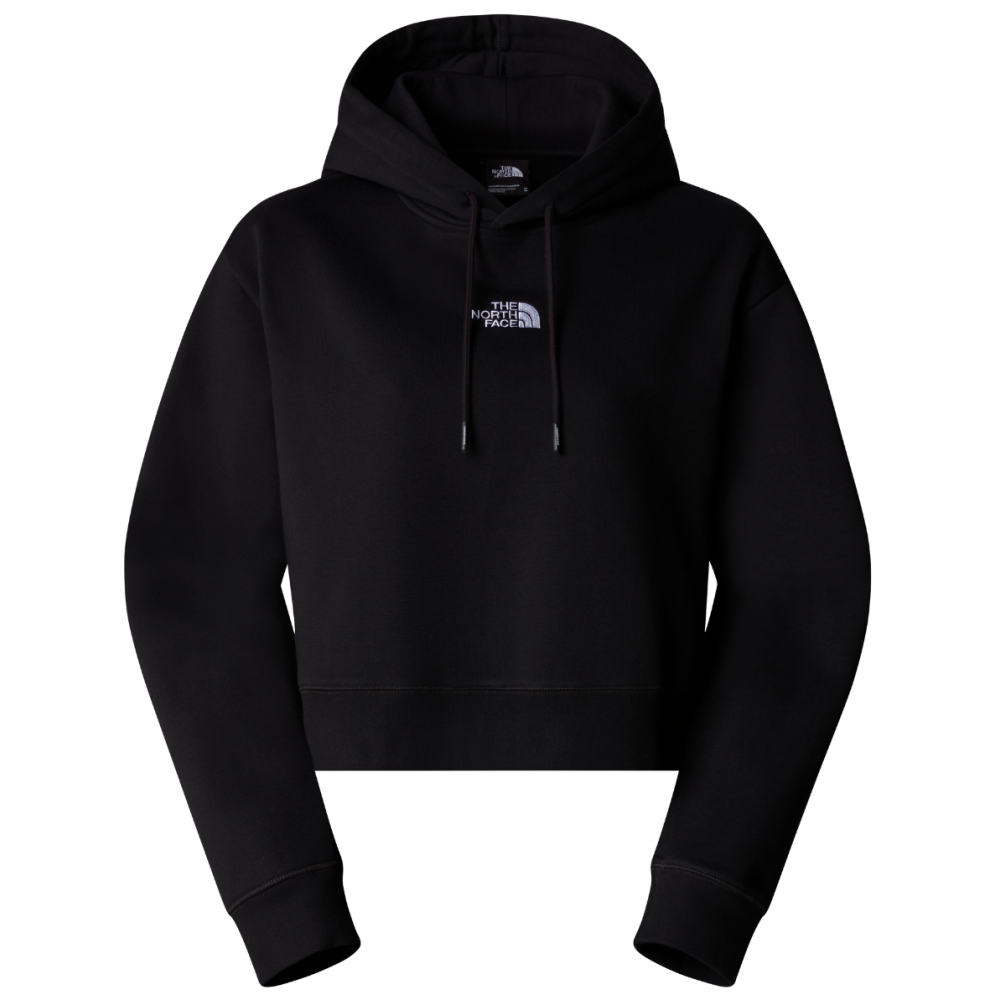 W Essential Crop Hoodie TNF Black Bild 1
