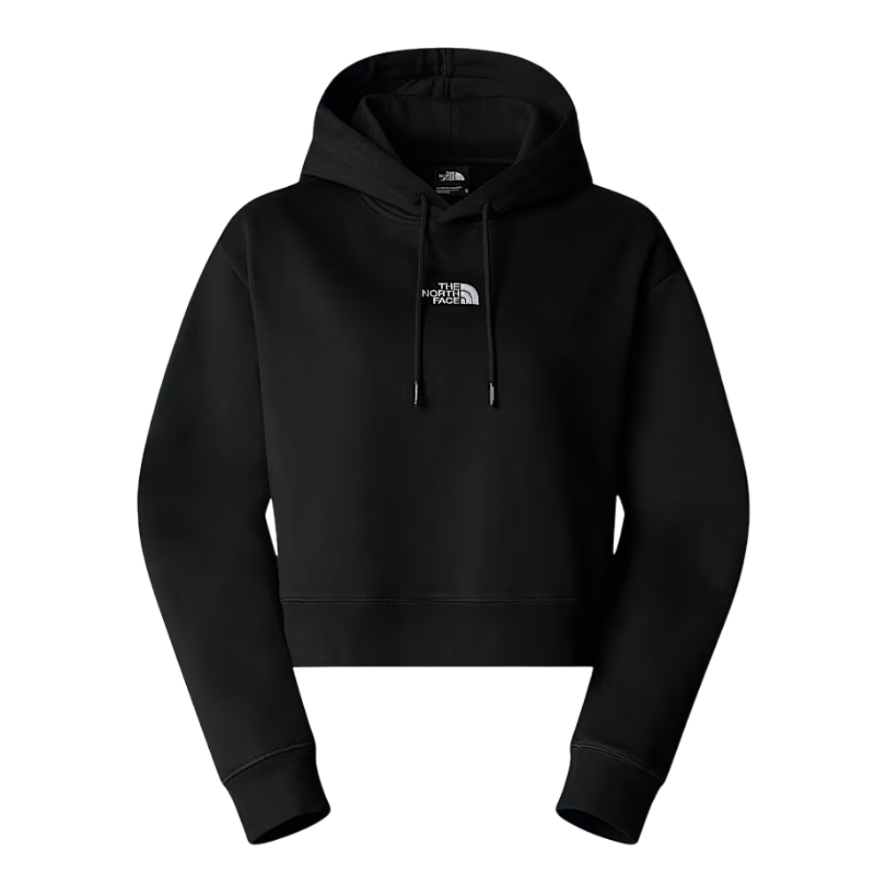 W Essential Crop Hoodie TNF Black Bild 2