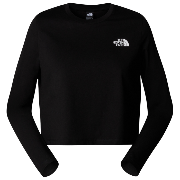 W L/S Simple Dome Crop Tee TNF Black Bild 1