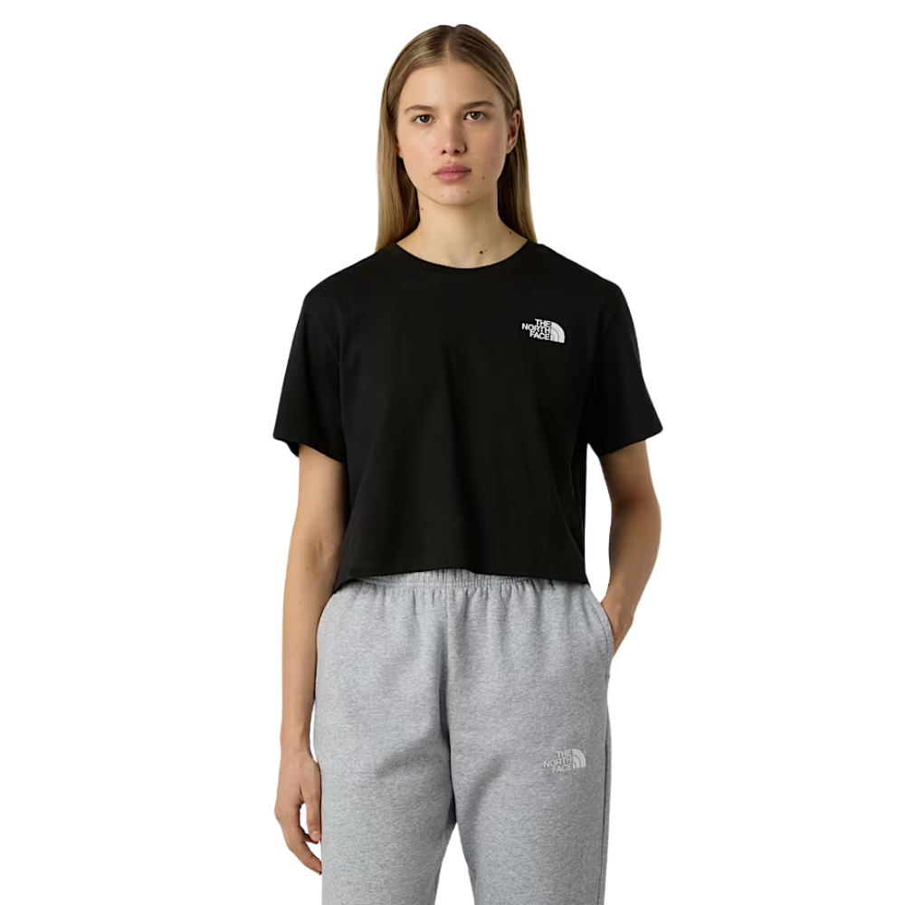 W Simple Dome Cropped Slim Tee TNF Black Bild 4