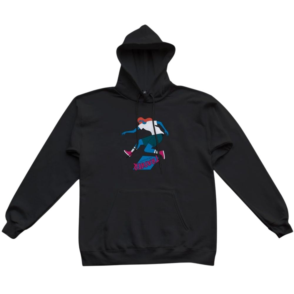 TRASHER TRE HOODIE BLACK Bild 1