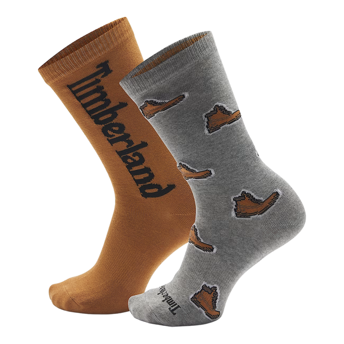 Hamo 2PP Boot Print Crew Med Grey Heather Bild 1