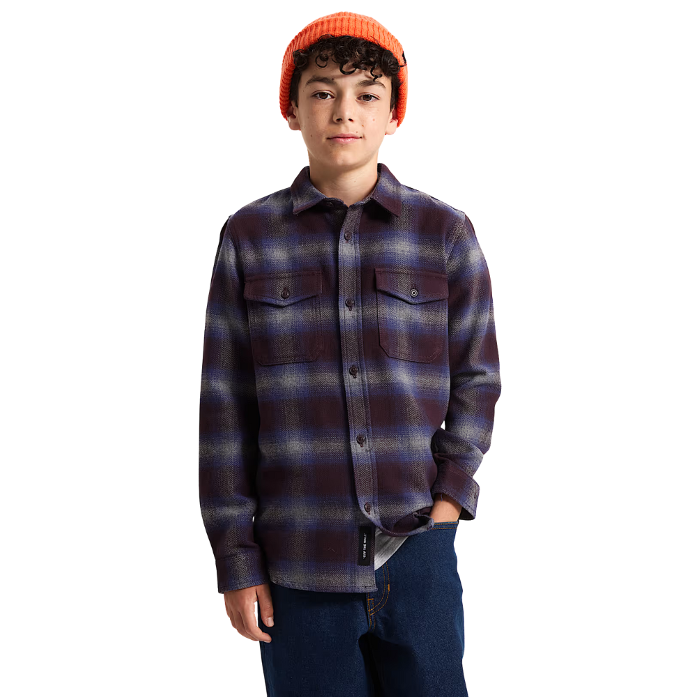 B Bixby Plaid Flannel Dark Port/Pewter Hea Bild 1