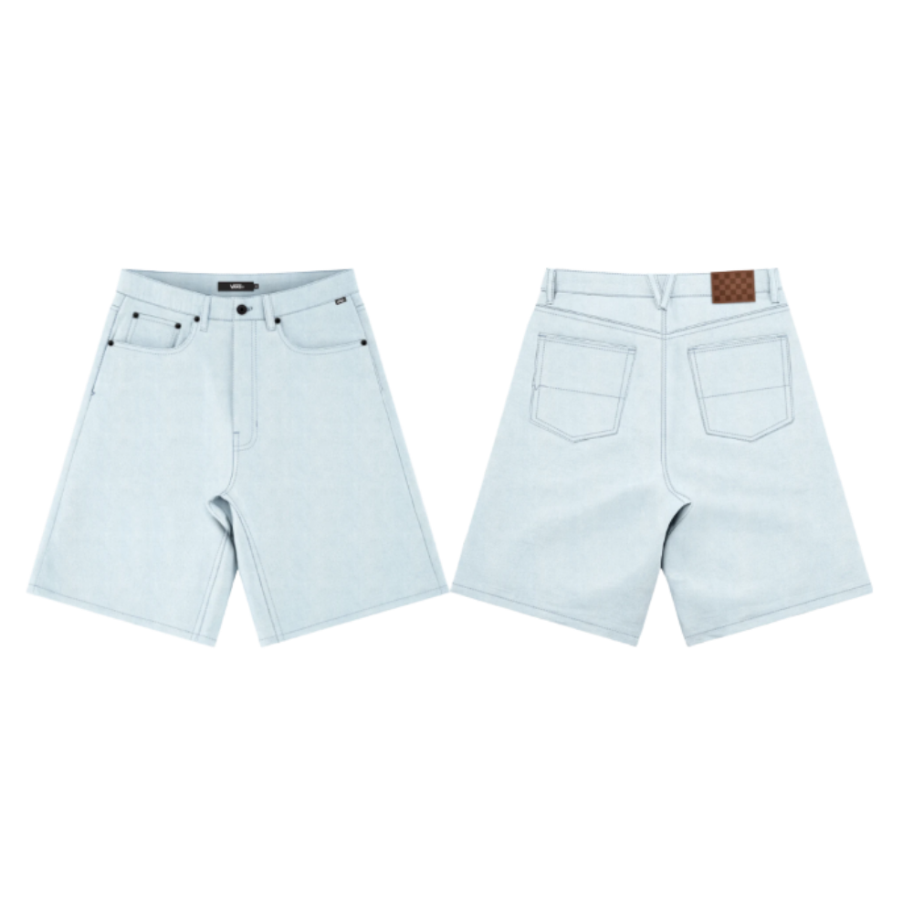 Check-5 Baggy Denim Short Blue Ice Bild 1