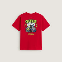 Checker Bros SS Tee Racing Red Bild 2