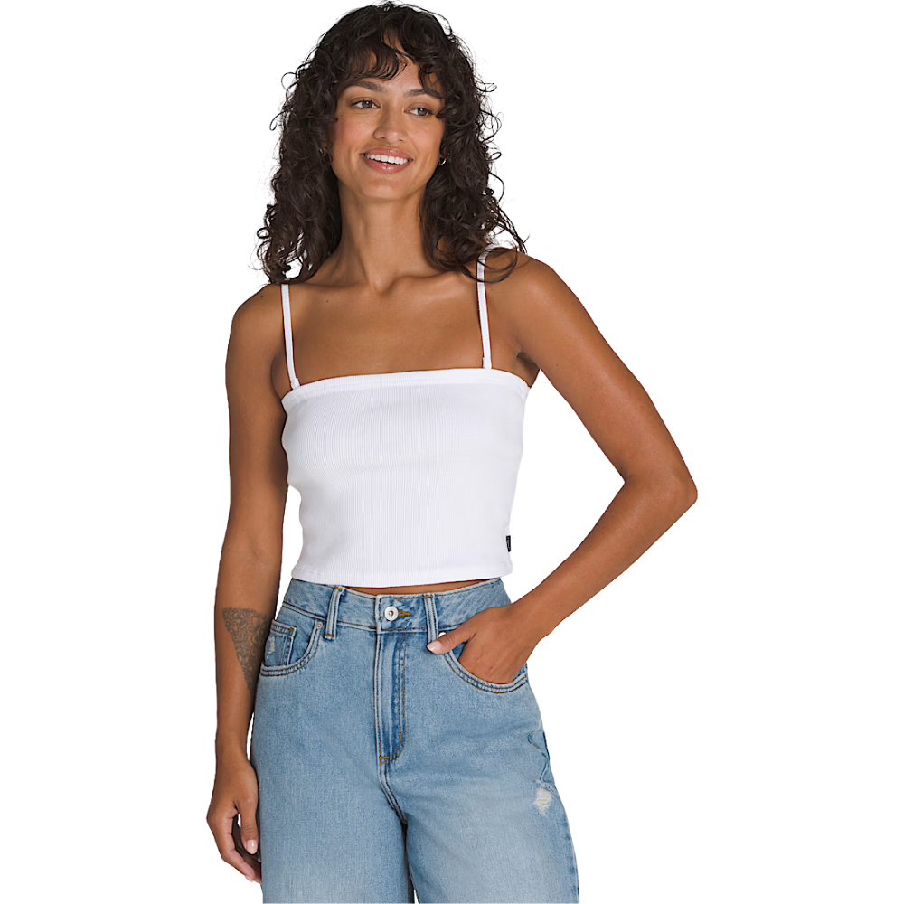 Drew Rib Tube Top White Bild 3