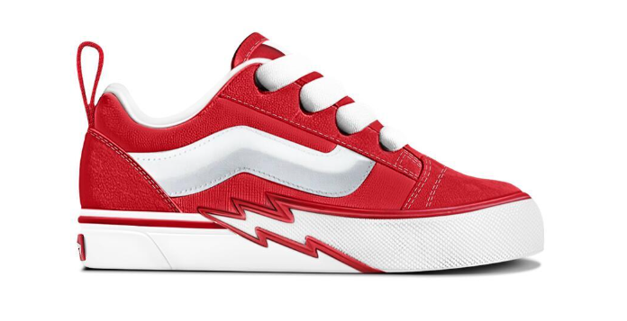 Knu Skool Elastic Lace Bolt Racing Red Bild 1