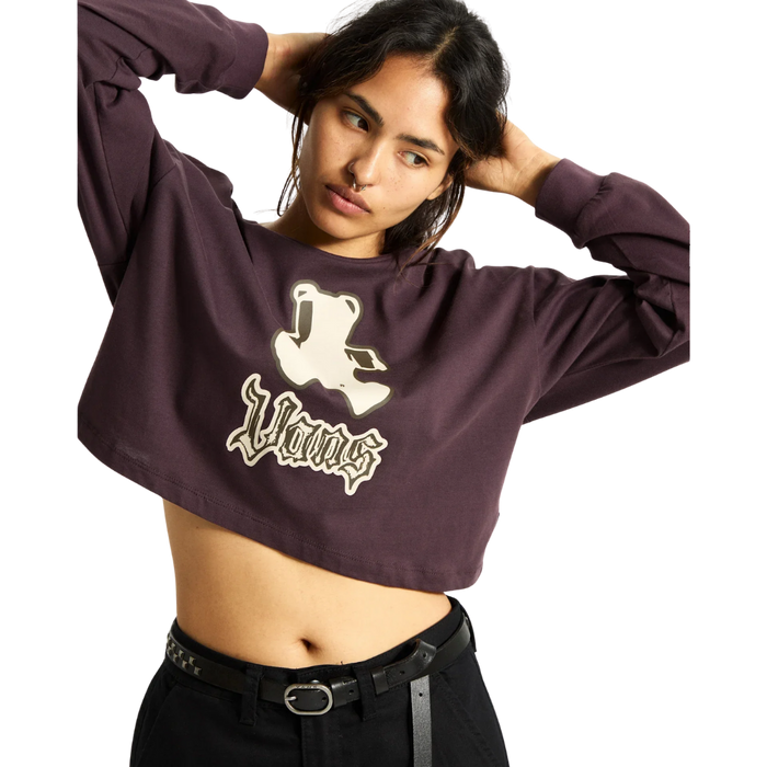 Lil Bear Relax Crop LS Tee Dark Port Bild 1