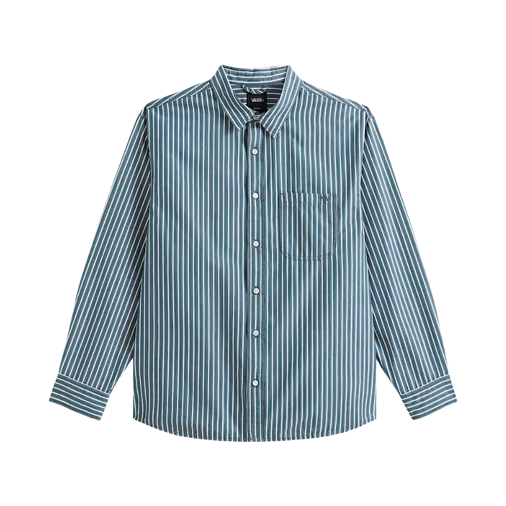 LX Dobby Stripe LS Shirt Mystic Moss Bild 1