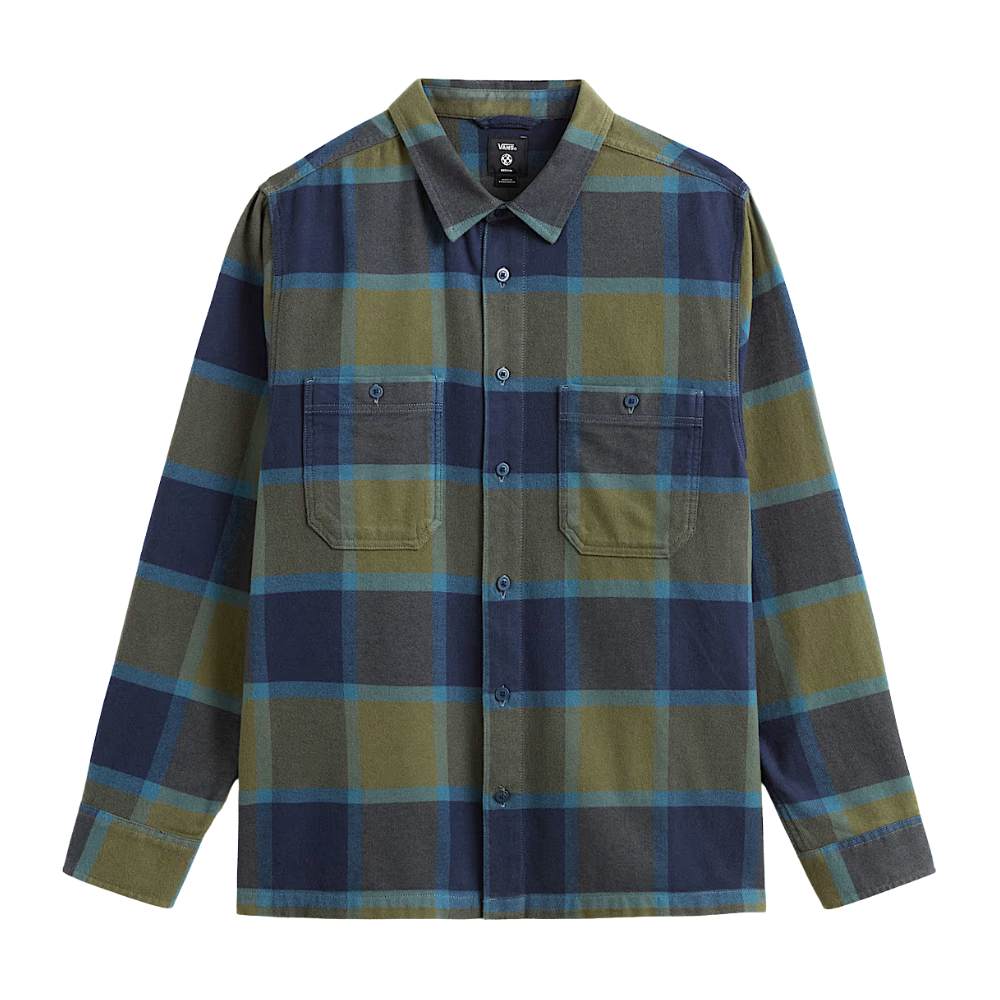 M Larkspur Plaid Flannel Grape Leaf/Parisian Bild 1