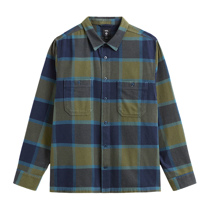 M Larkspur Plaid Flannel Grape Leaf/Parisian Bild 1