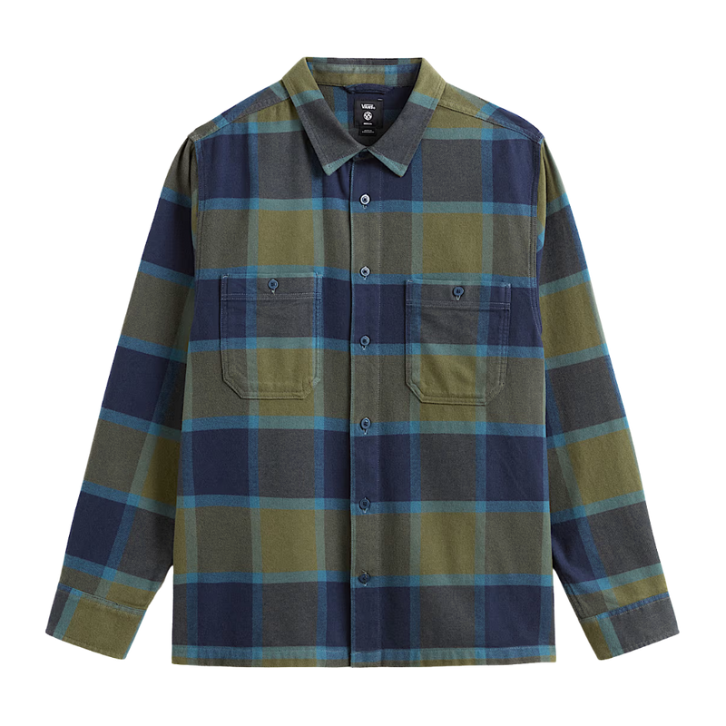 M Larkspur Plaid Flannel Grape Leaf/Parisian Bild 1