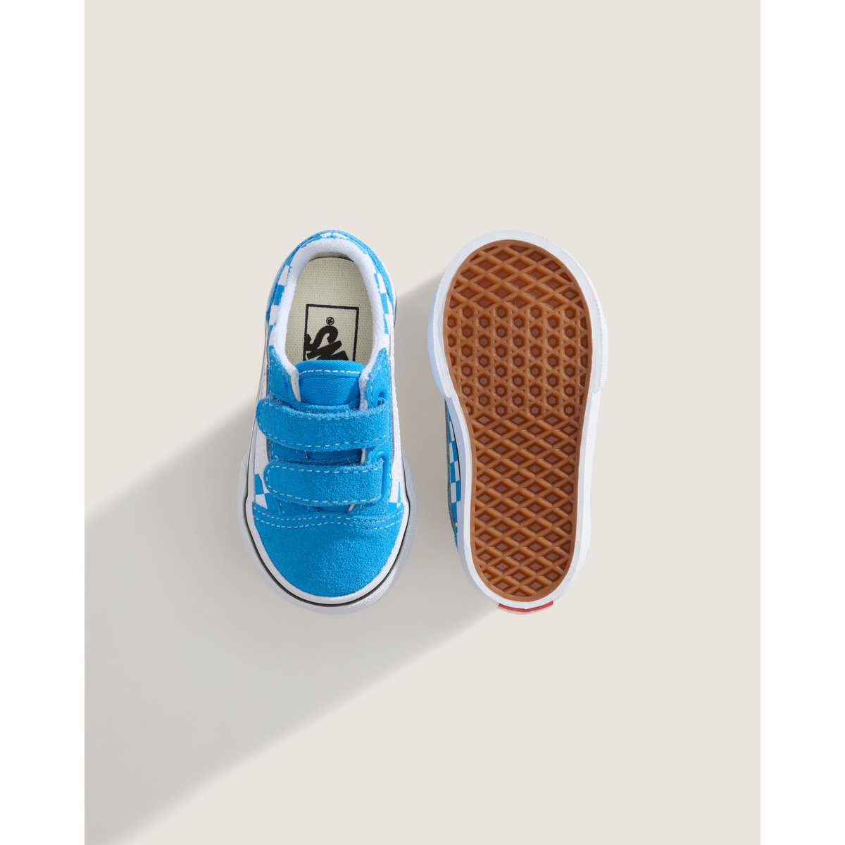 Old Skool V Color Theory Checkerboa Bright Azure Bild 3