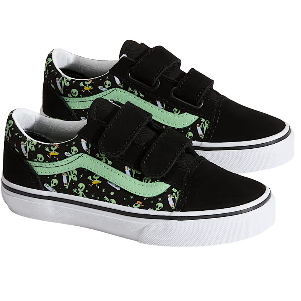 Old Skool V Glow Black/Green Bild 2