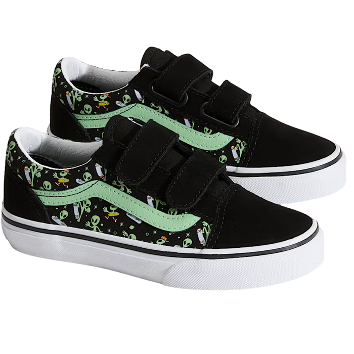 Old Skool V Glow Black/Green Bild 2