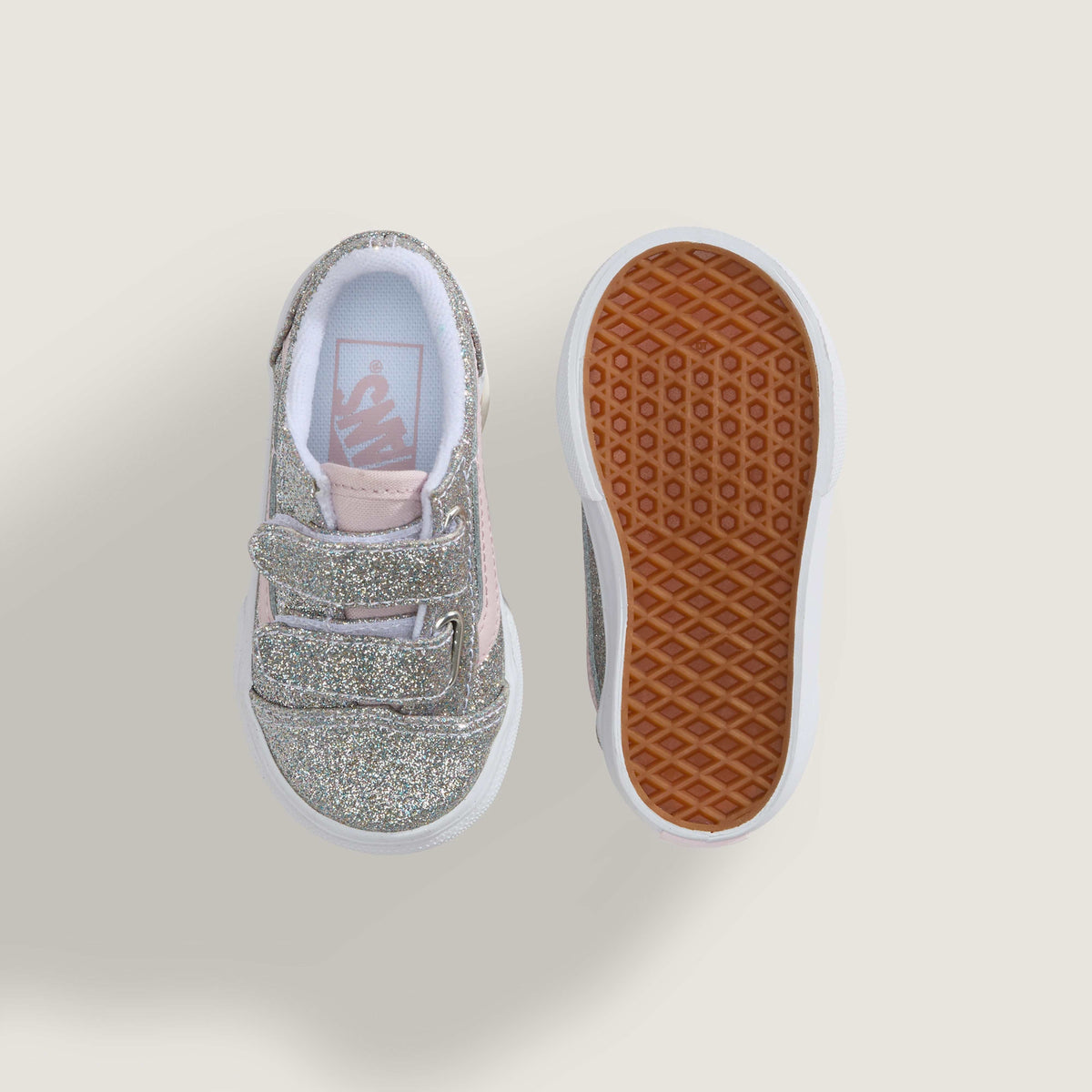 Old Skool V Glitter Silver/Pale Bild 3