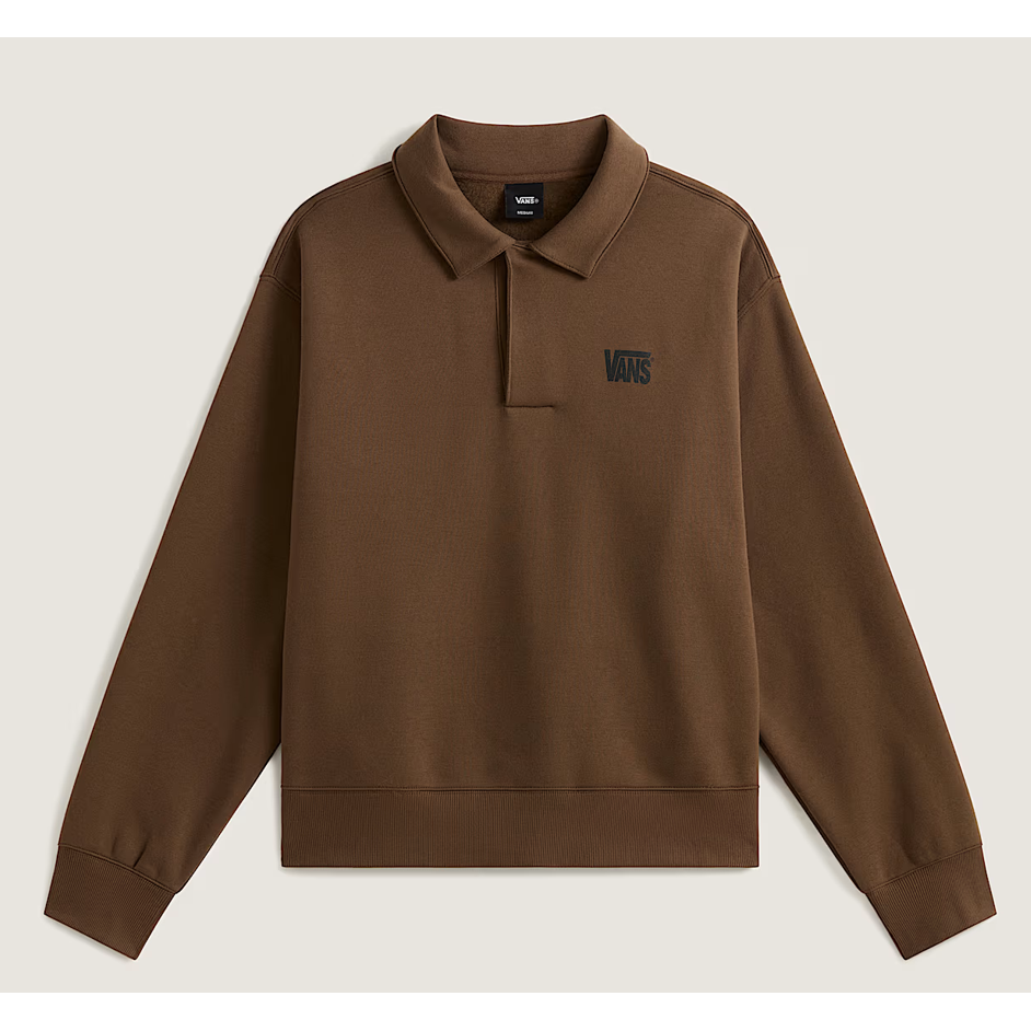 Polo Fleece Pullover Vintage Cocoa Bild 1