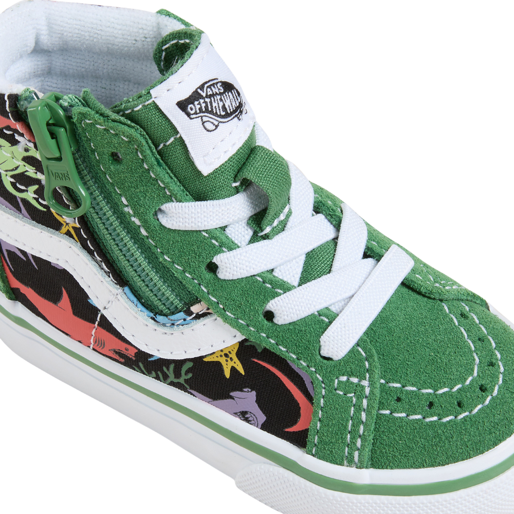 SK8-Hi Reissue Side Zip Glow Sharks Green/Mu Bild 3