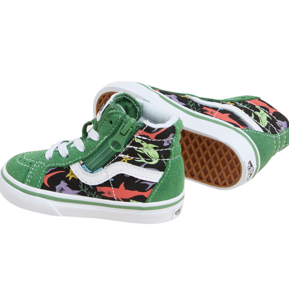 SK8-Hi Reissue Side Zip Glow Sharks Green/Mu Bild 5