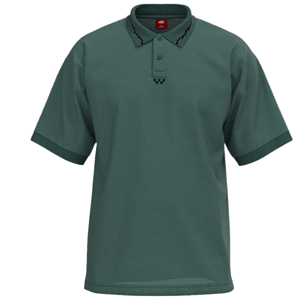 Skate Mesh Polo Rain Forest Bild 1