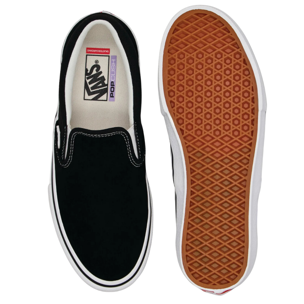 Skate Slip-On Black/White Bild 3