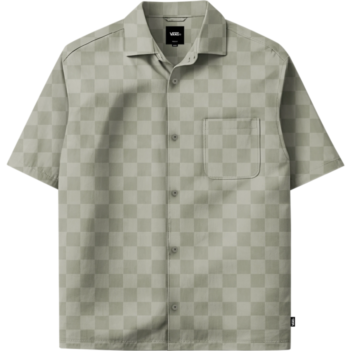 Van Doren Tencel Check Camp SS Shir Soft Sage Bild 1